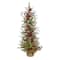 4ft. Pre-Lit Berry & Pine Artificial Christmas Tree, Warm White Lights
